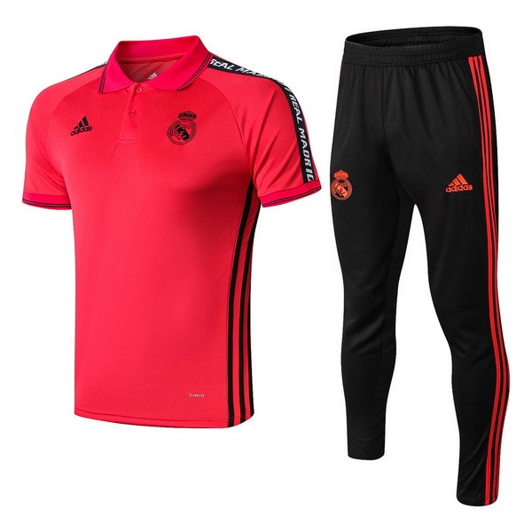 Polo Conjunto Completo Real Madrid 2019-2020 Rojo Negro